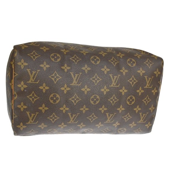 LOUIS VUITTON Speedy 30 Travel Hand Bag Monogram Leather Brown - Picture 11 of 16